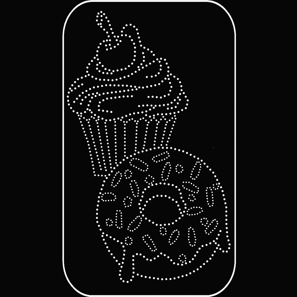 Cupcake &amp; Doughnut - ichalk-arted