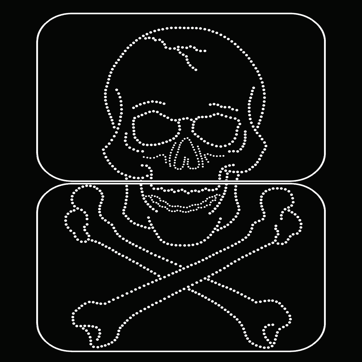 Skull &amp; Cross Bones - ichalk-arted